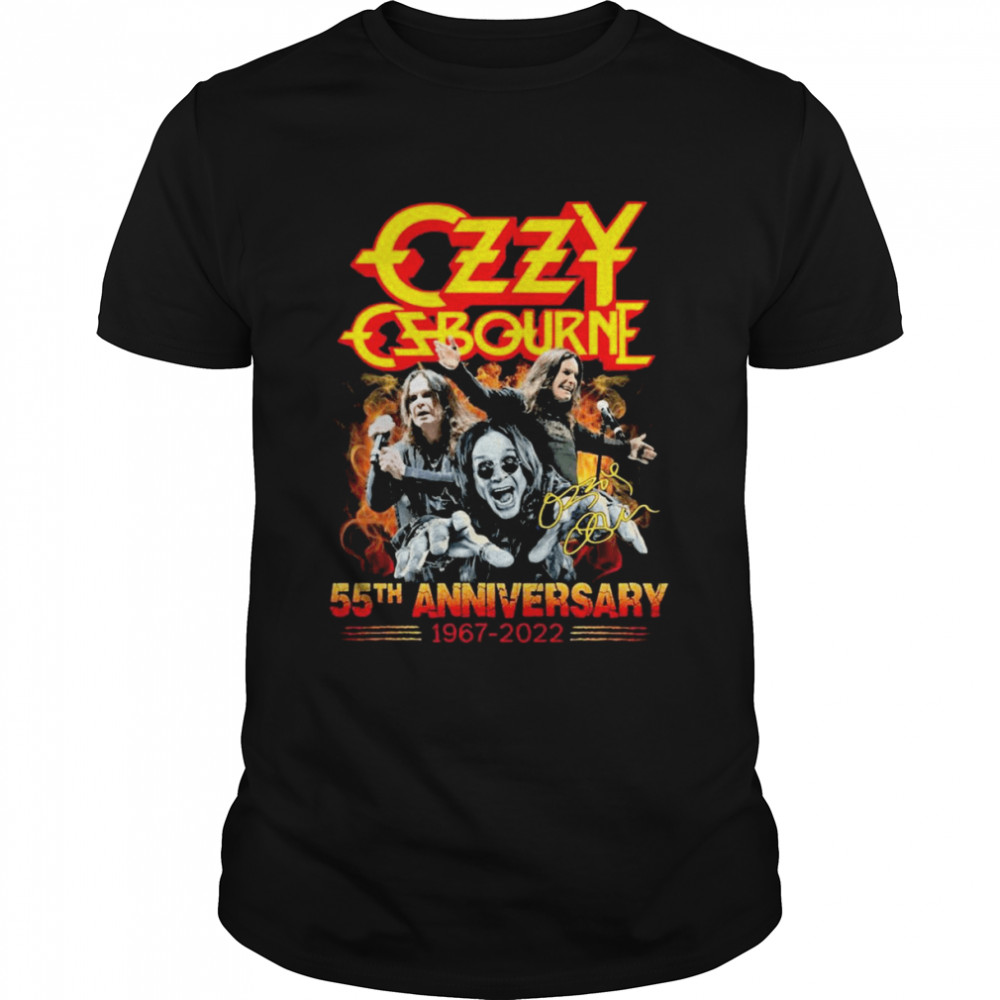 Ozzy Osbourne 55th Anniversary 1967 2022 Signatures T- Classic Men's T-shirt