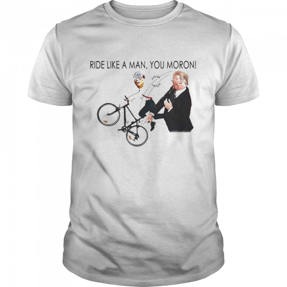 Trump Mocks Biden Riding Bicycle 2022 Meme Tee  Classic Men's T-shirt