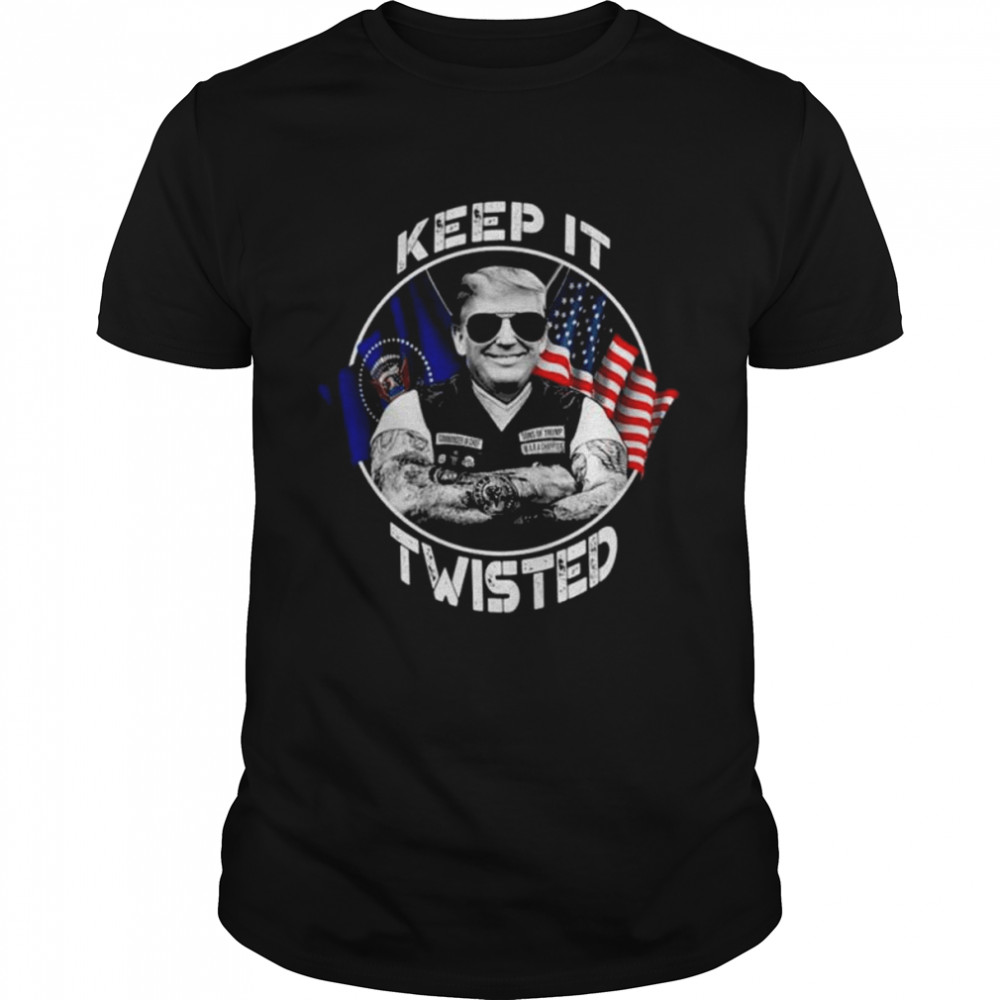Donald Trump keep it twisted American flag shirt Classic Men's T-shirt