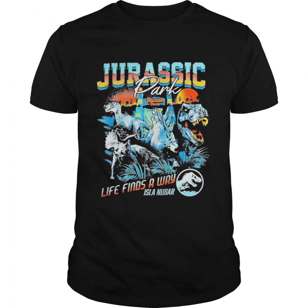 Jurassic Park Life Finds a Way Retro shirt Classic Men's T-shirt