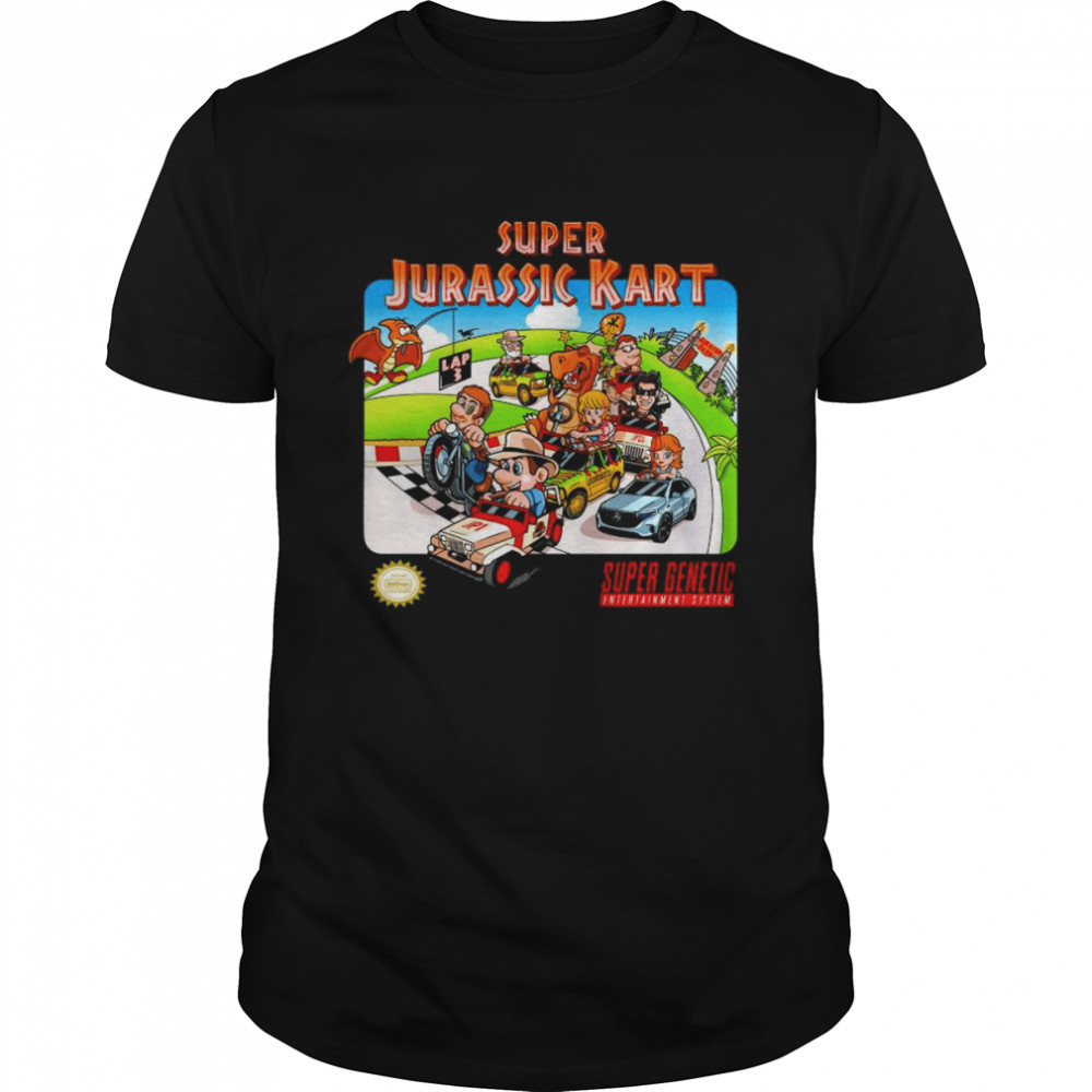 Super Jurassic kart super genetic Entertainment System shirt Classic Men's T-shirt