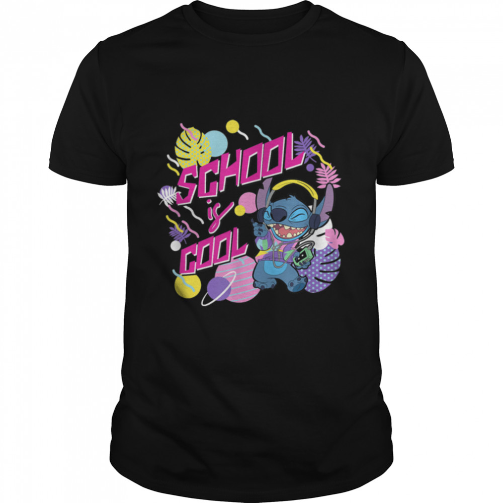 Disney Stitch School is Cool T- B0B1HF66SP Classic Men's T-shirt