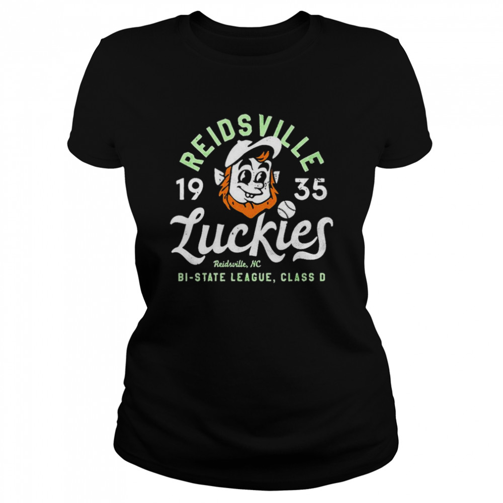 Reidsville Luckies North Carolina Vintage Minor League Baseball T- Classic Women's T-shirt