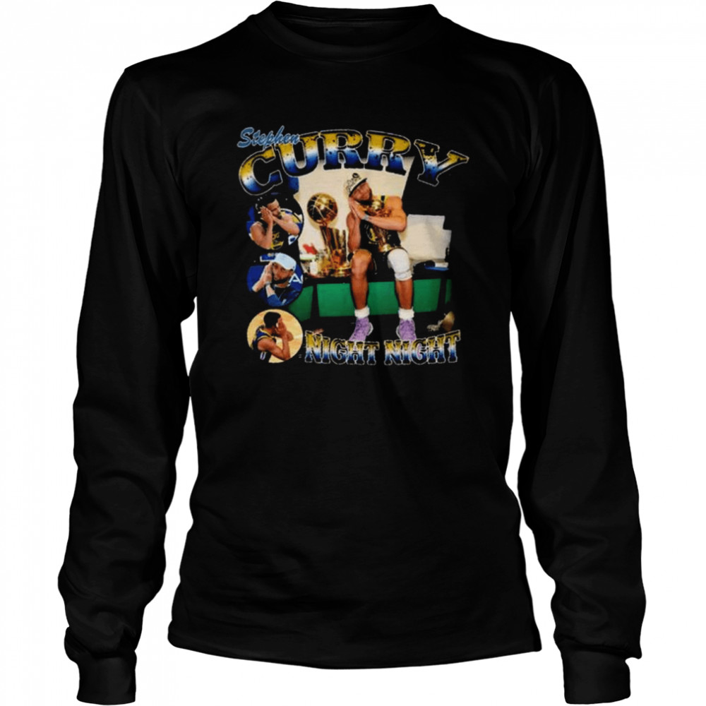 Steph Curry MVP Finals 2022 Night Night Long Sleeved T-shirt