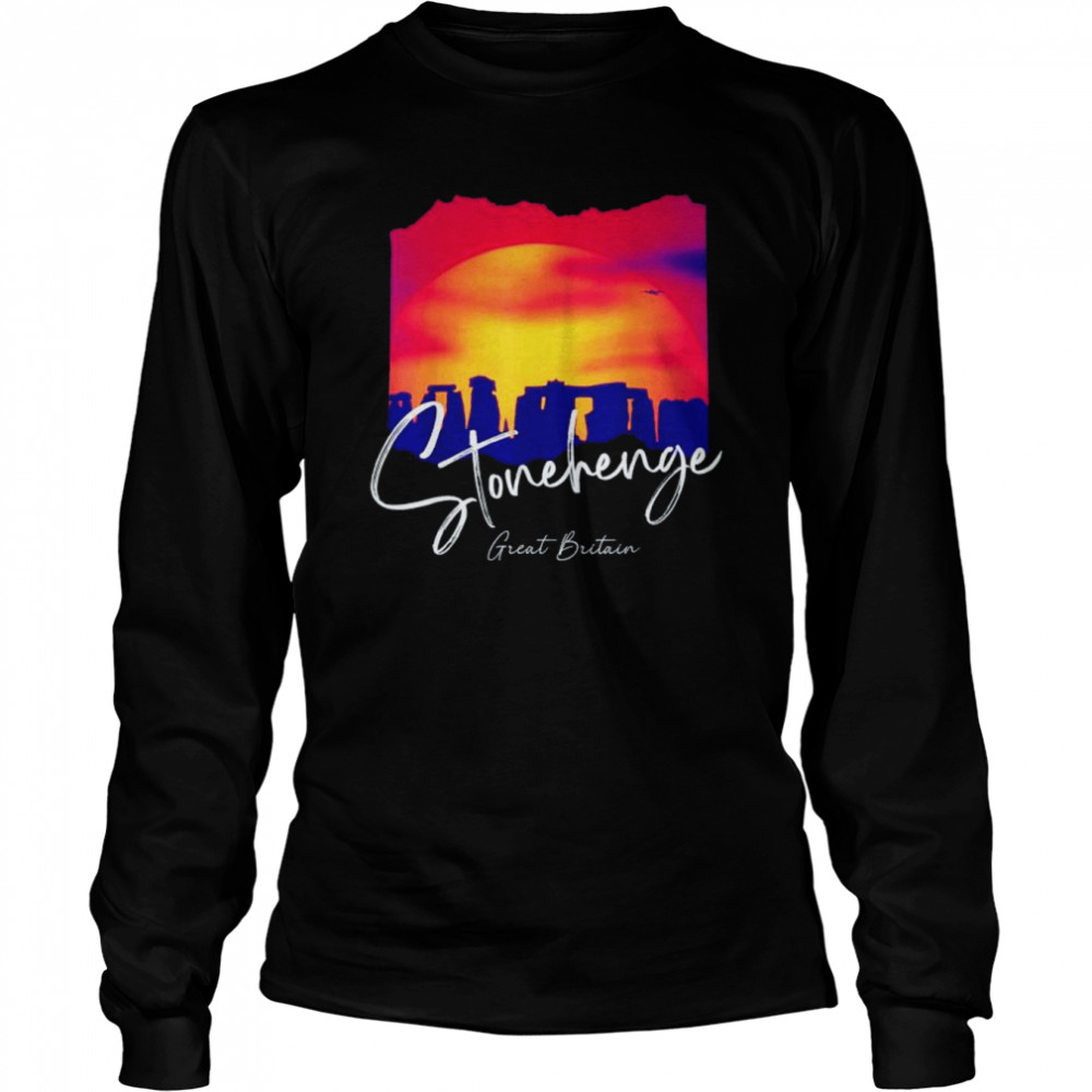 Stonehenge England stonehenge at night great Britain shirt Long Sleeved T-shirt