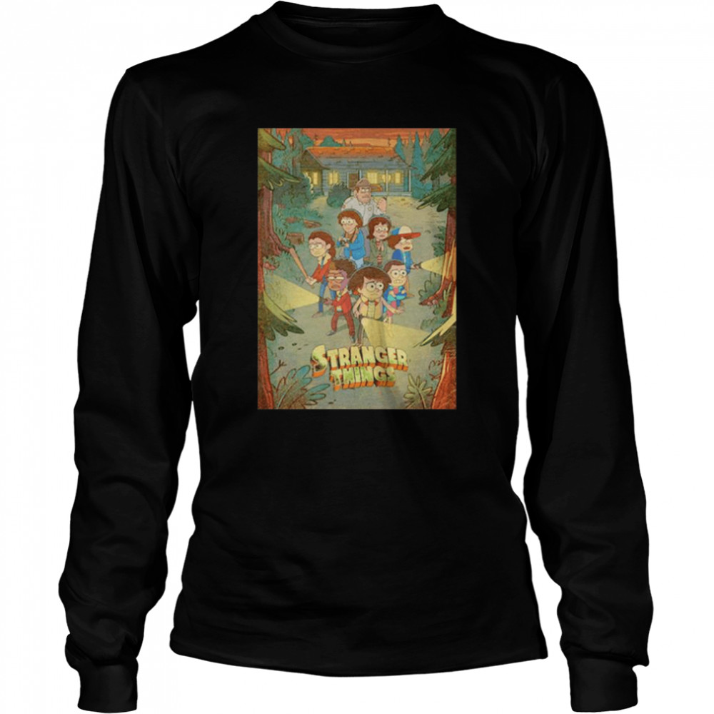 Stranger Things and Gravity Falls shirt Long Sleeved T-shirt