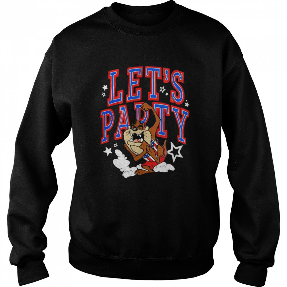 Taz Usa Let’s Party shirt Unisex Sweatshirt