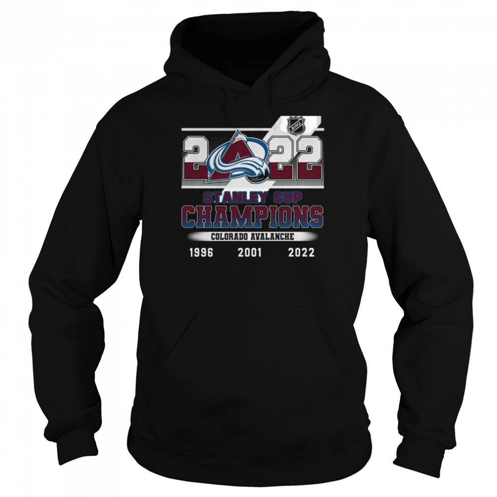 2022 NHL Stanley Cup Champions Colorado Avalanche  Unisex Hoodie