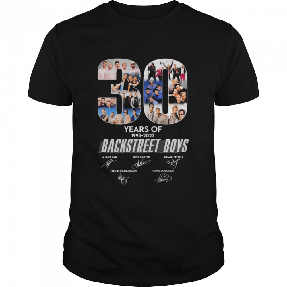 30 Years Of BSB Backstreet Boys 1993-2023 Signatures  Classic Men's T-shirt