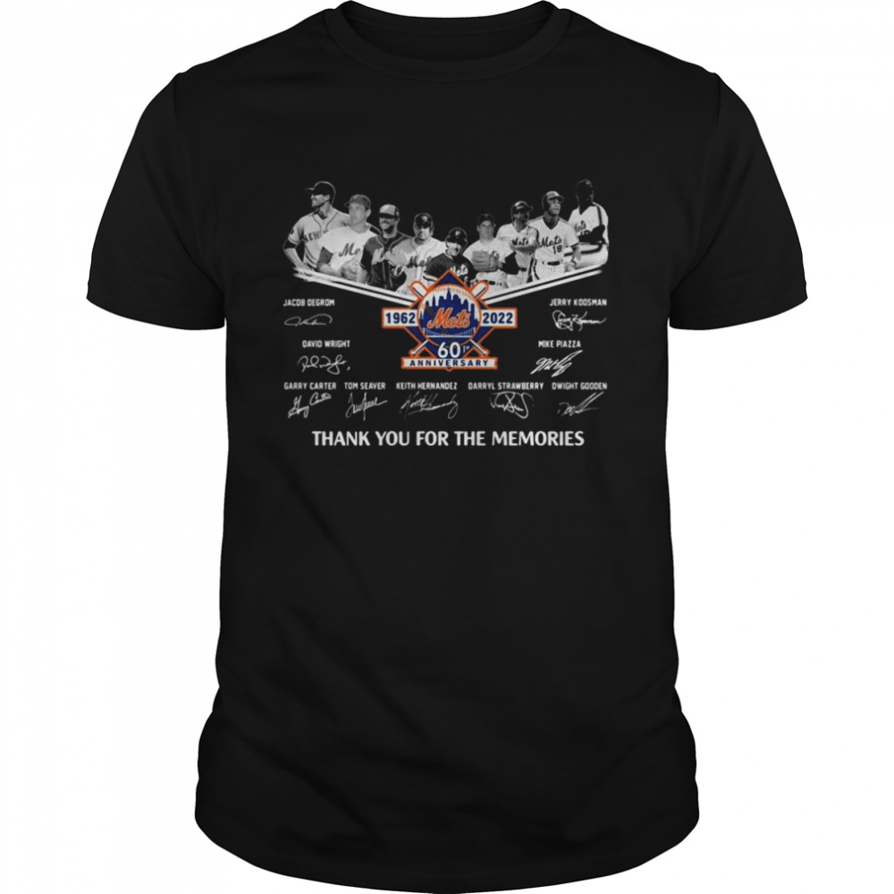 New York Mets 60th Anniversary 1962-2022 T-Shirt Fathers Day Gift For Dad  Papa