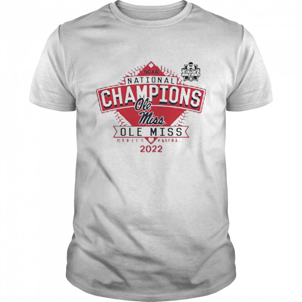 Men's Fanatics Branded Heathered Gray Ole Miss Rebels 2022 NCAA Men's Baseball College World Series Champions Official Logo T-Shirt