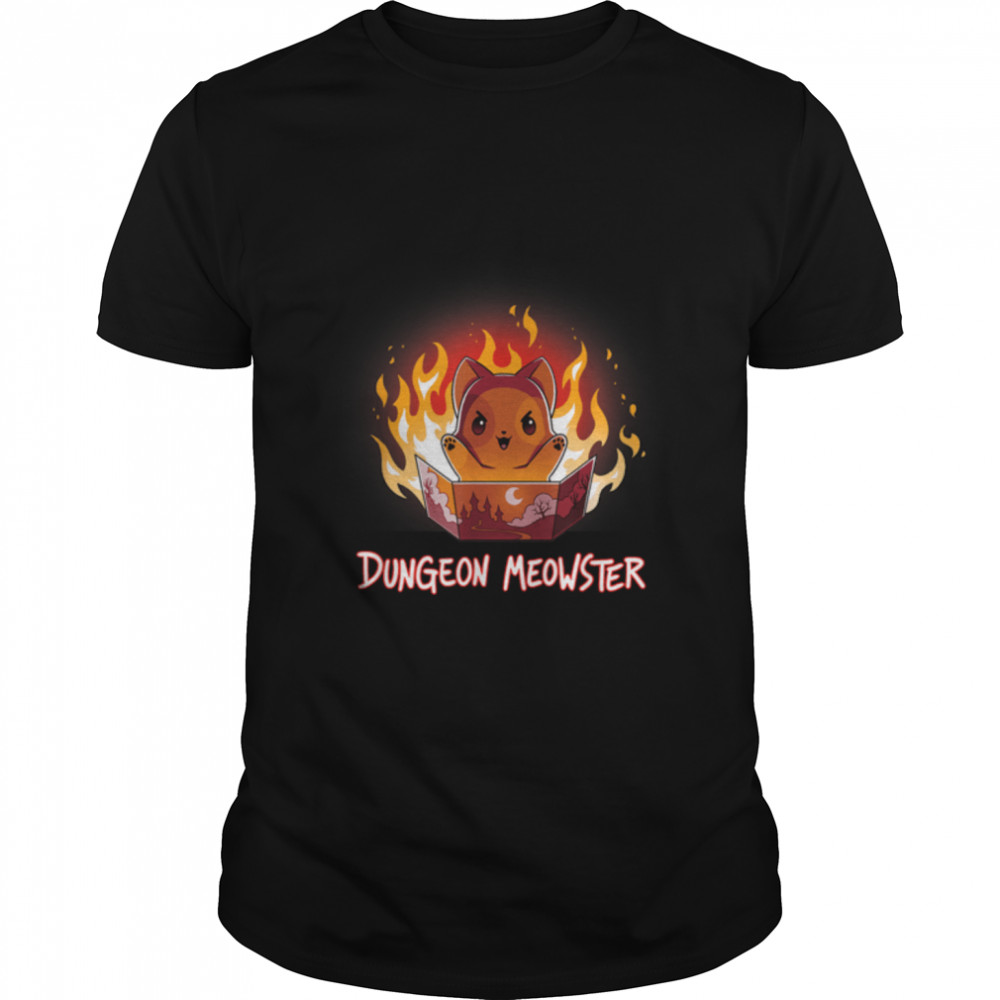 Dungeon Meowster  Cat DM Role Player RPG Tabletop Gamer T- B09W34Z71T Classic Men's T-shirt