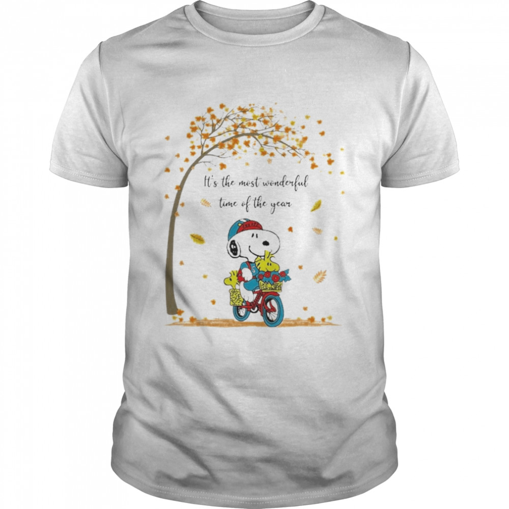 Snoopy and Woodstock It’s the most wonderful time of the year 2022 shirt Classic Men's T-shirt