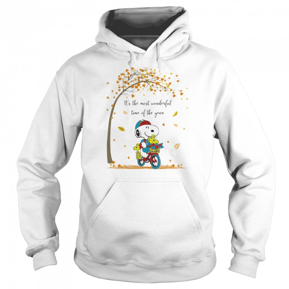 Snoopy and Woodstock It’s the most wonderful time of the year 2022 shirt Unisex Hoodie