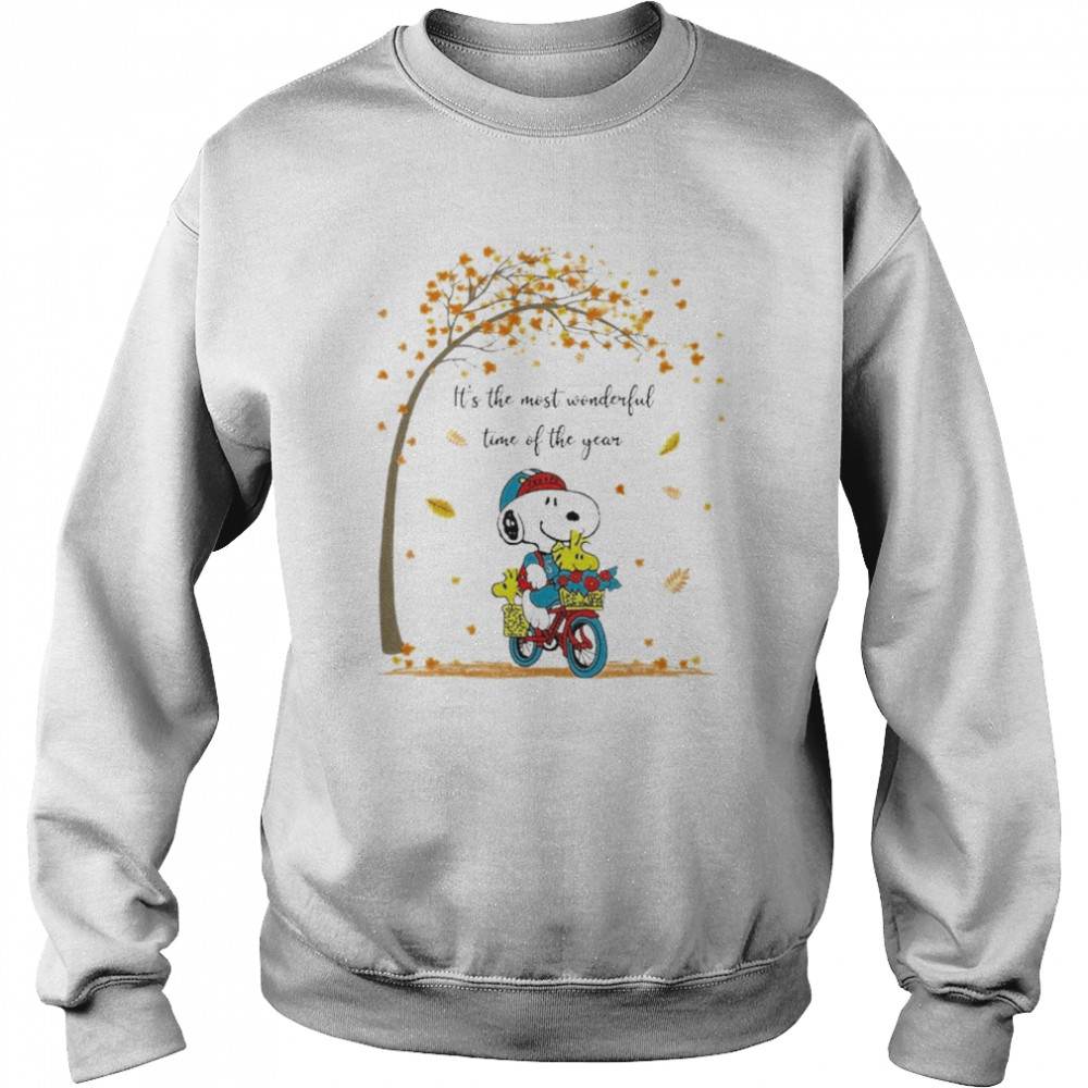 Snoopy and Woodstock It’s the most wonderful time of the year 2022 shirt Unisex Sweatshirt