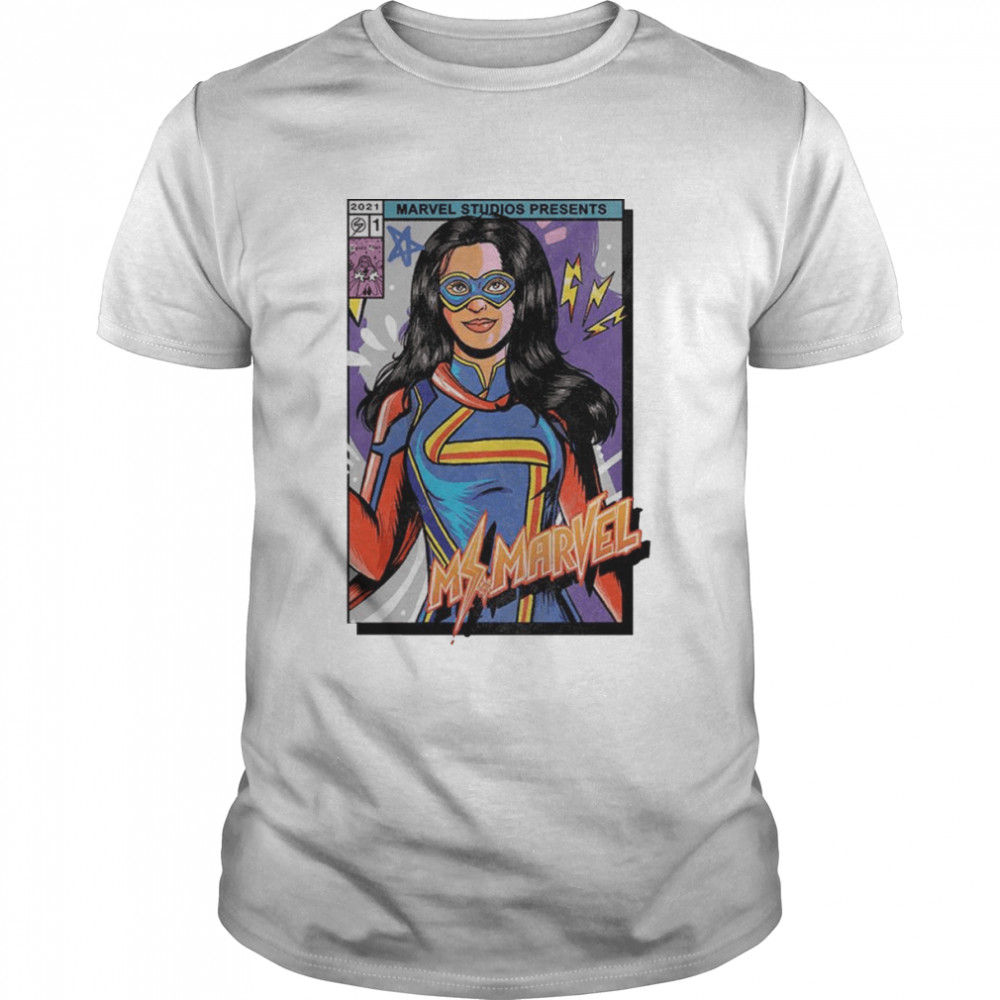 Marvel Ms. Marvel Comic Cover Kamala shirt Classic Men's T-shirt