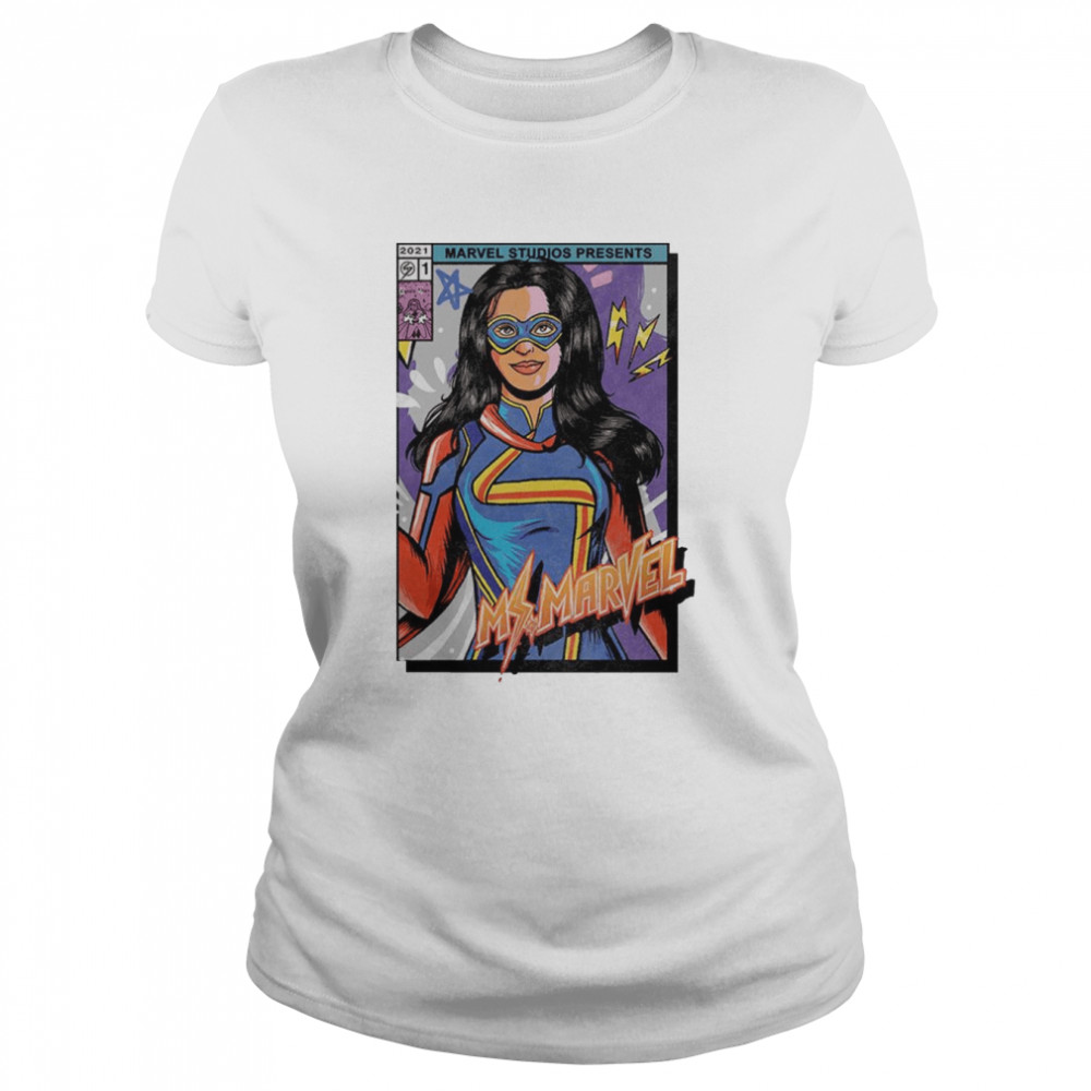 Marvel Ms. Marvel Comic Cover Kamala shirt Classic Women's T-shirt