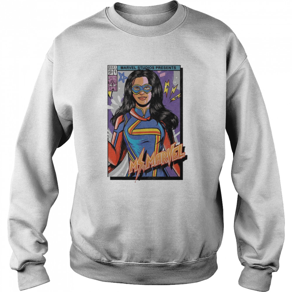 Marvel Ms. Marvel Comic Cover Kamala shirt Unisex Sweatshirt