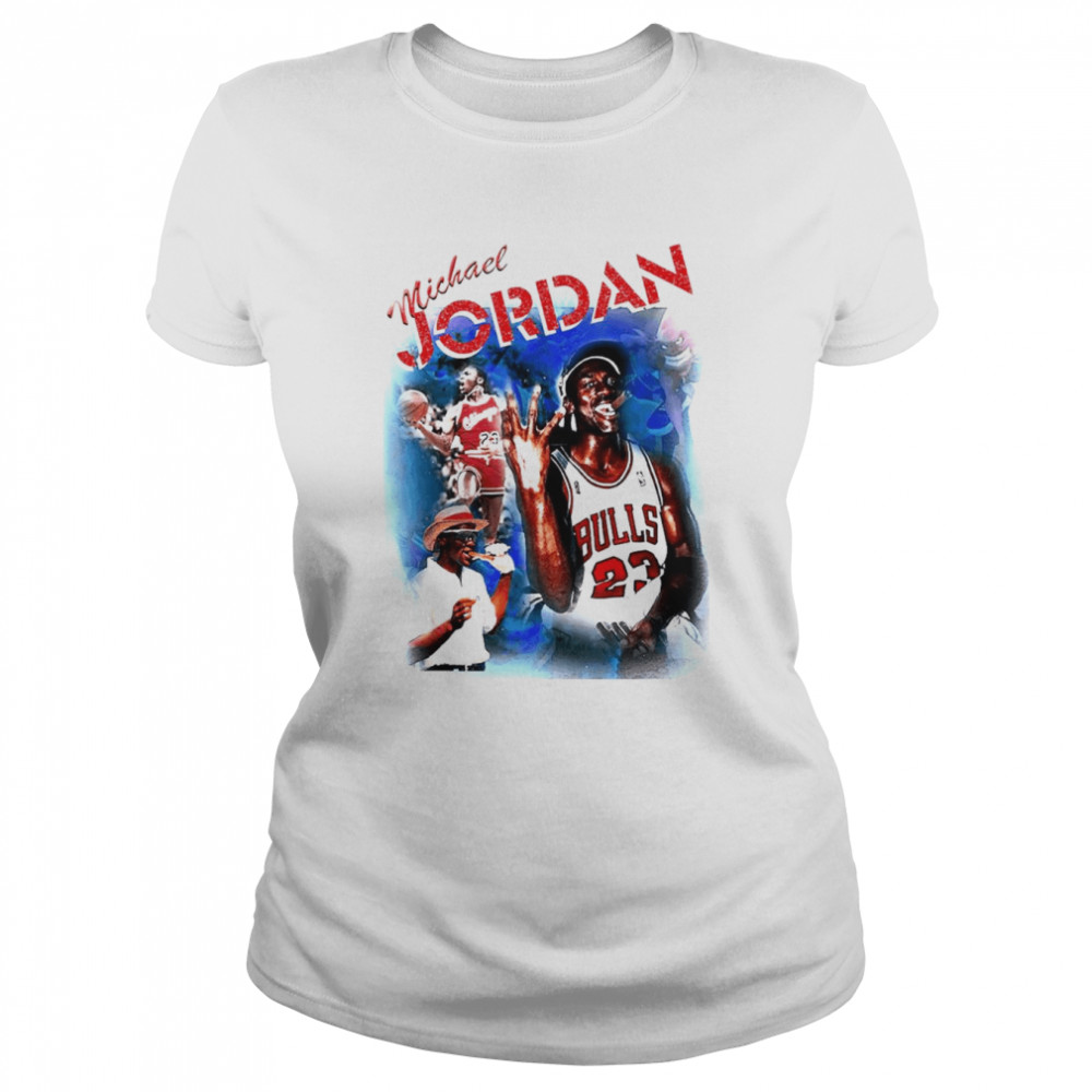 Michael Jordan vintage style bootleg rap shirt Classic Women's T-shirt