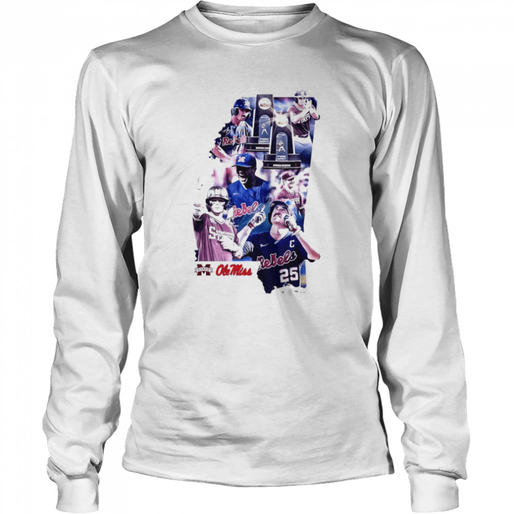 Mississippi State Bulldogs and Ole Miss Rebels shirt Long Sleeved T-shirt