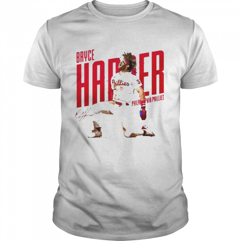 Philadelphia Phillies Bryce Harper Signatures Classic Men's T-shirt