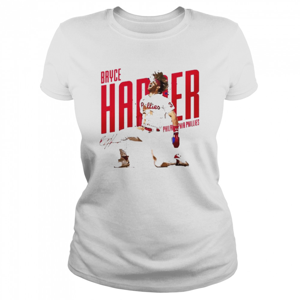 Philadelphia Phillies Bryce Harper Signatures Classic Women's T-shirt