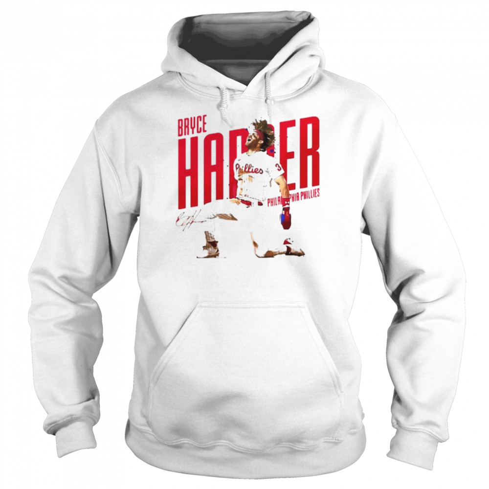 Philadelphia Phillies Bryce Harper Signatures Unisex Hoodie