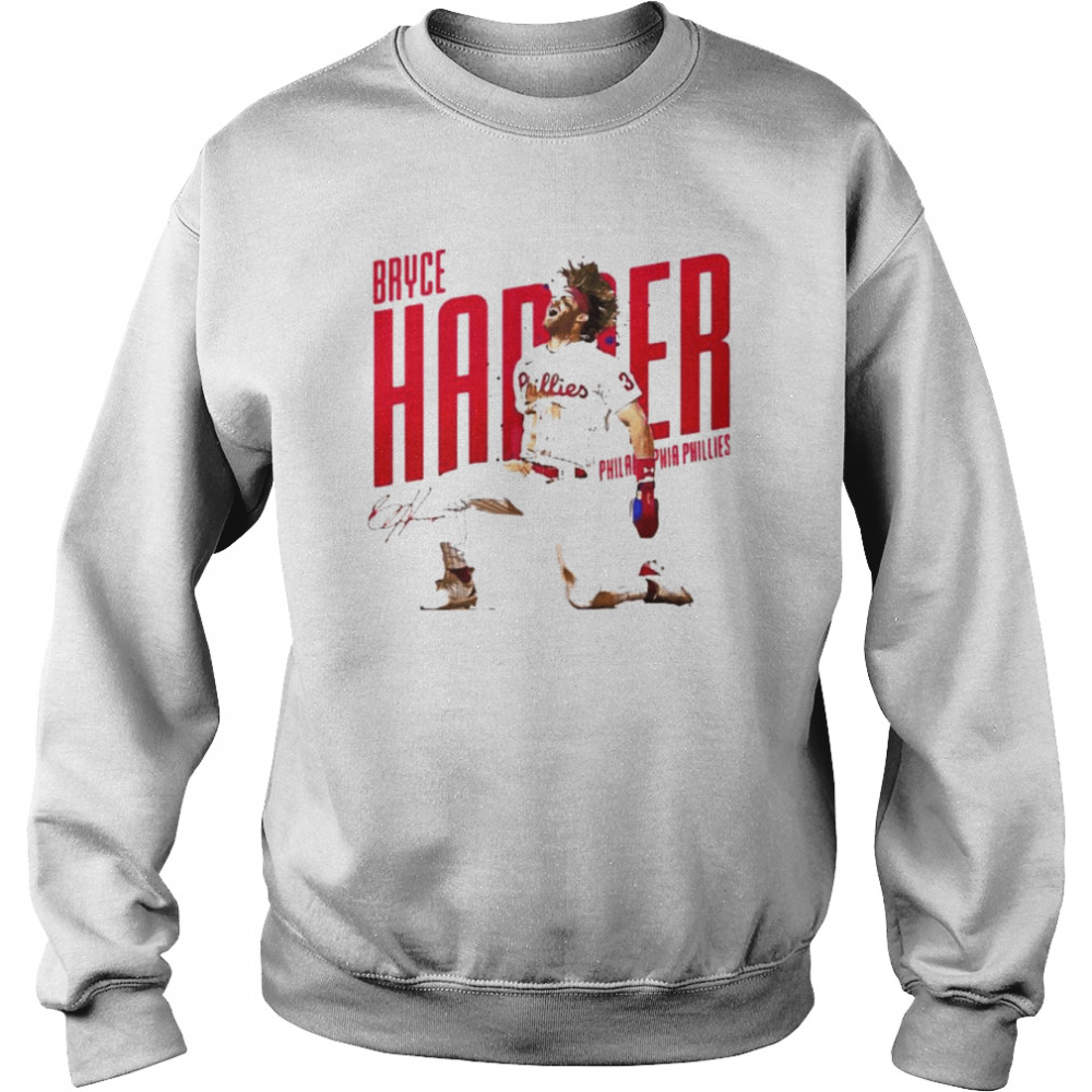 Philadelphia Phillies Bryce Harper Signatures Unisex Sweatshirt