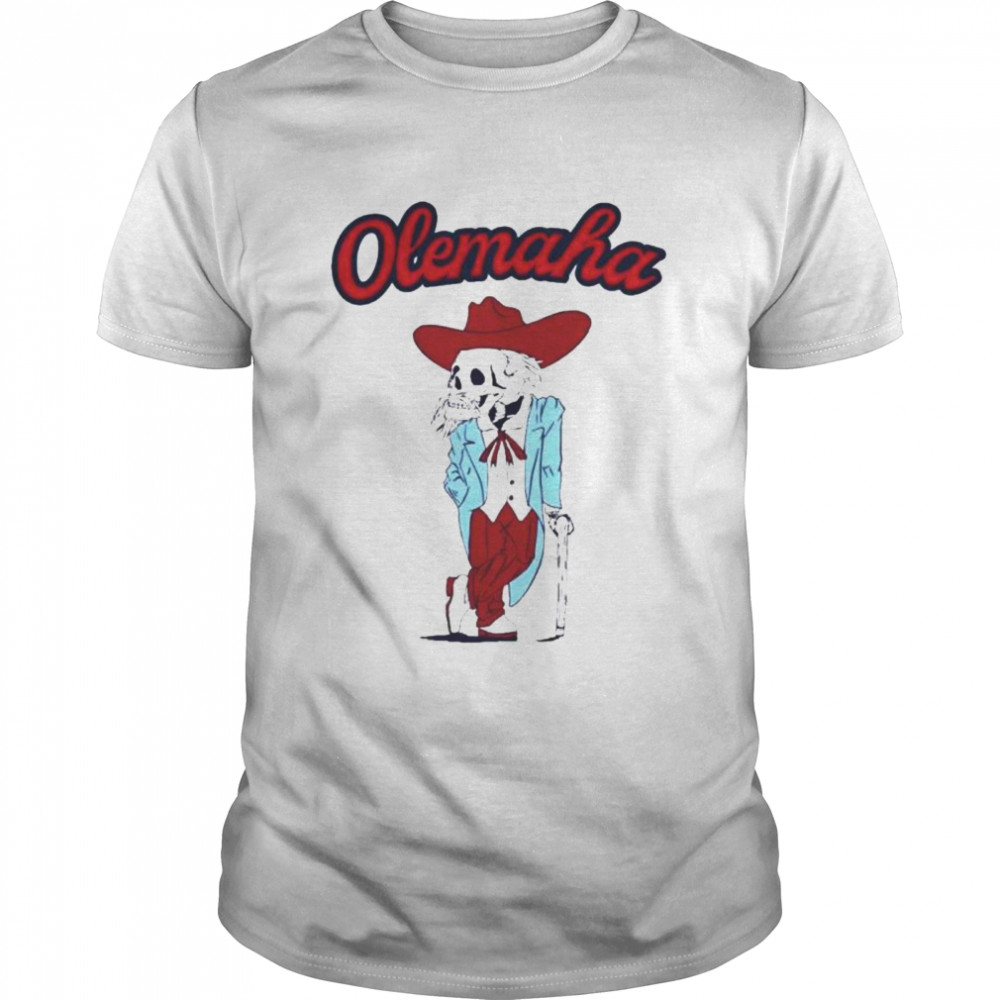 Skeleton Ole Miss Rebels Olemaha Classic Men's T-shirt