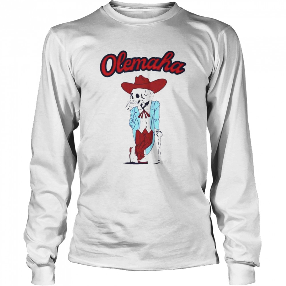 Skeleton Ole Miss Rebels Olemaha Long Sleeved T-shirt