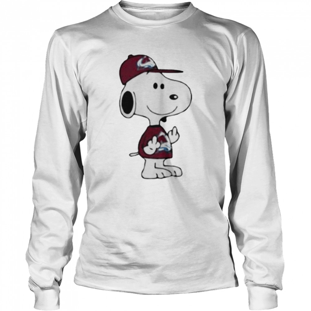 Snoopy Colorado Avalanche 2022 NHL Stanley Cup Champions Long Sleeved T-shirt