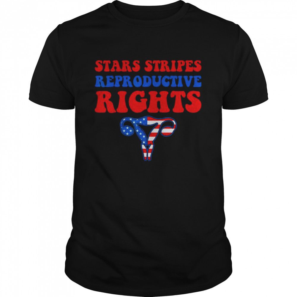 Stars Stripes & Reproductive Rights Uterus 4th Of July T- Classic Men's T-shirt