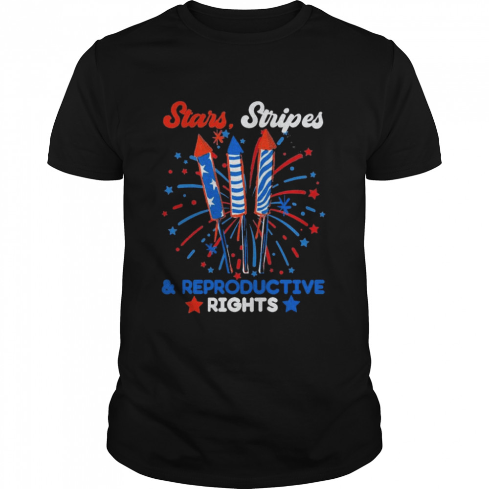 Stars Stripes and Reproductive Rights Feminist 4th of July Classic Men's T-shirt