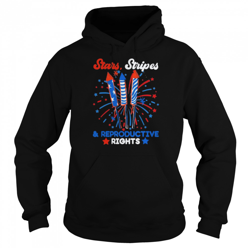 Stars Stripes and Reproductive Rights Feminist 4th of July Unisex Hoodie