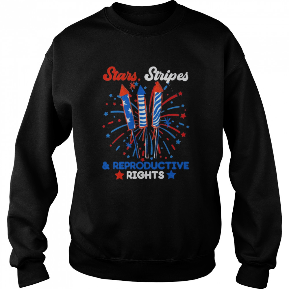 Stars Stripes and Reproductive Rights Feminist 4th of July Unisex Sweatshirt