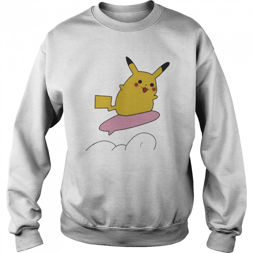 Surfing Pikachu T- Unisex Sweatshirt