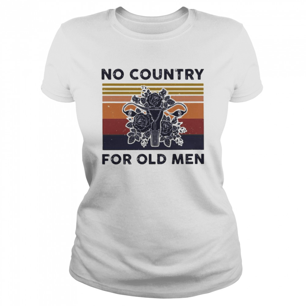 Uterus no country for old men retro vintage shirt Classic Women's T-shirt