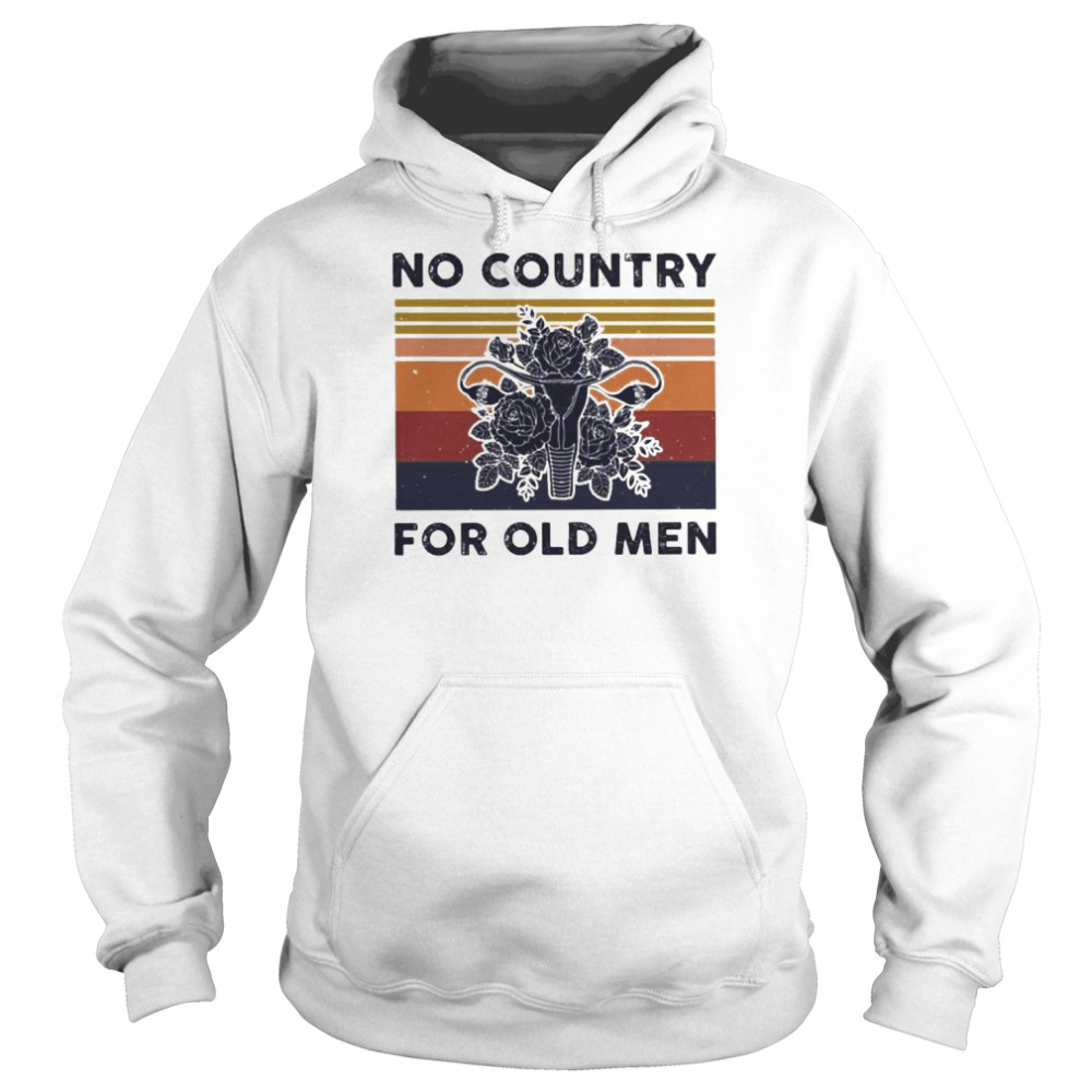 Uterus no country for old men retro vintage shirt Unisex Hoodie