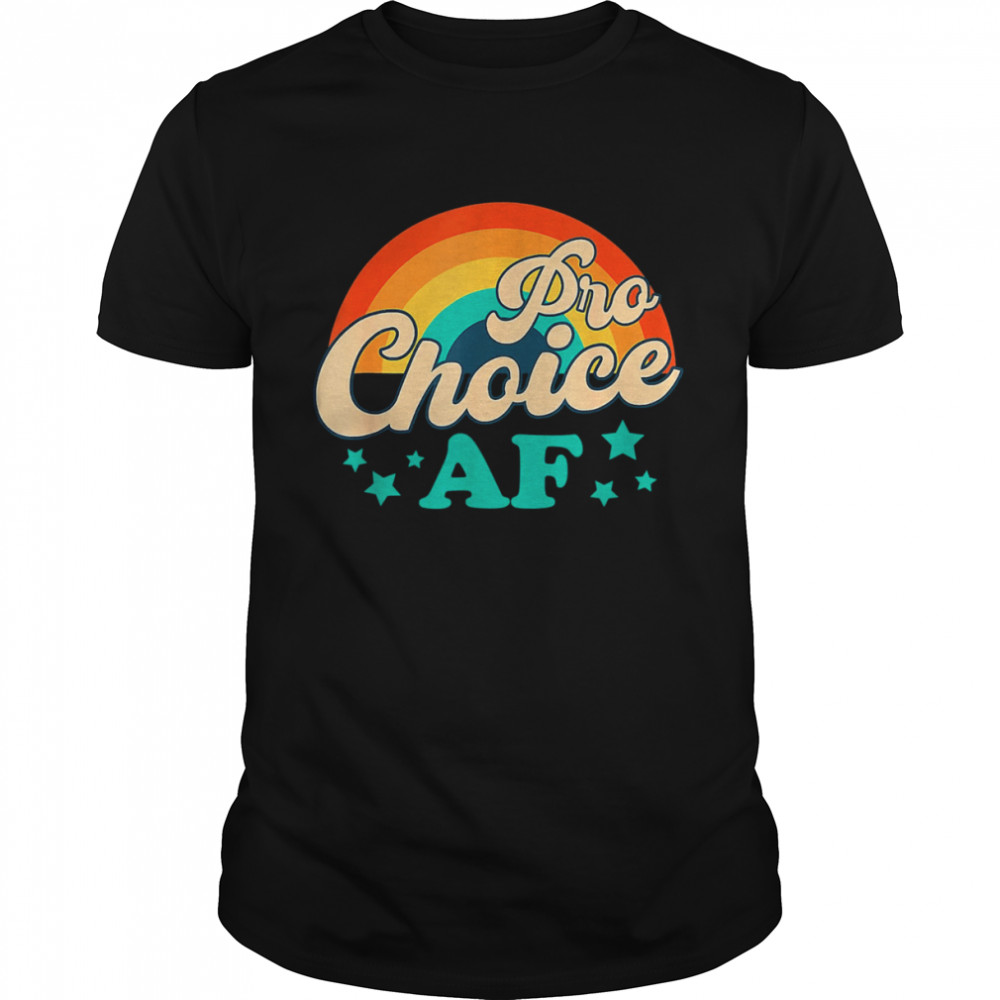 Pro Choice AF Reproductive Rights Rainbow Vintage Classic Men's T-shirt