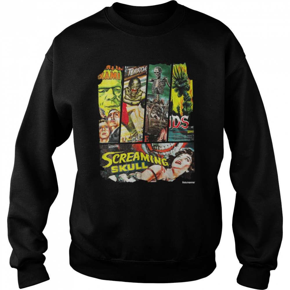 Horror movie cheap collage hoodie