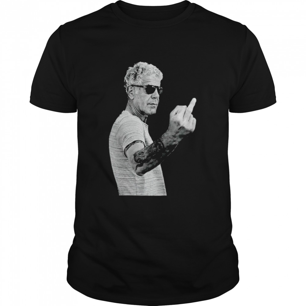 Anthony Bourdain middle finger shirt Classic Men's T-shirt