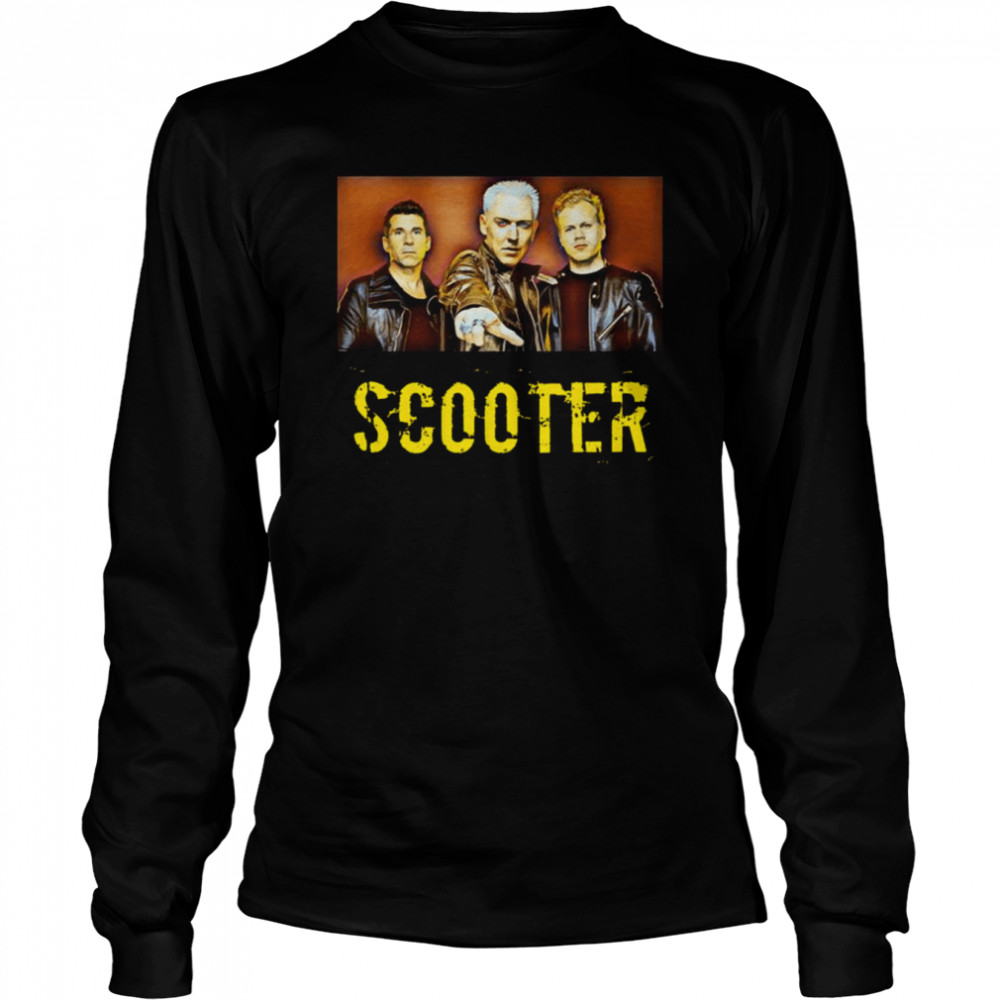 Åh gud malt Fighter Band Scooter Group Scooter Techno shirt - T Shirt Classic
