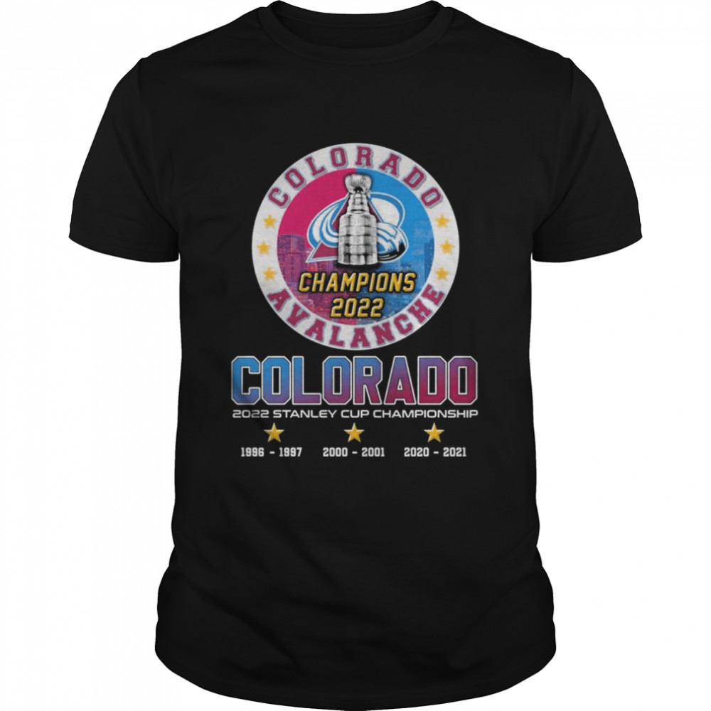 Colorado Avalanche Champions 2022 Colorado 2022 Stanley Cup Championship Classic Men's T-shirt