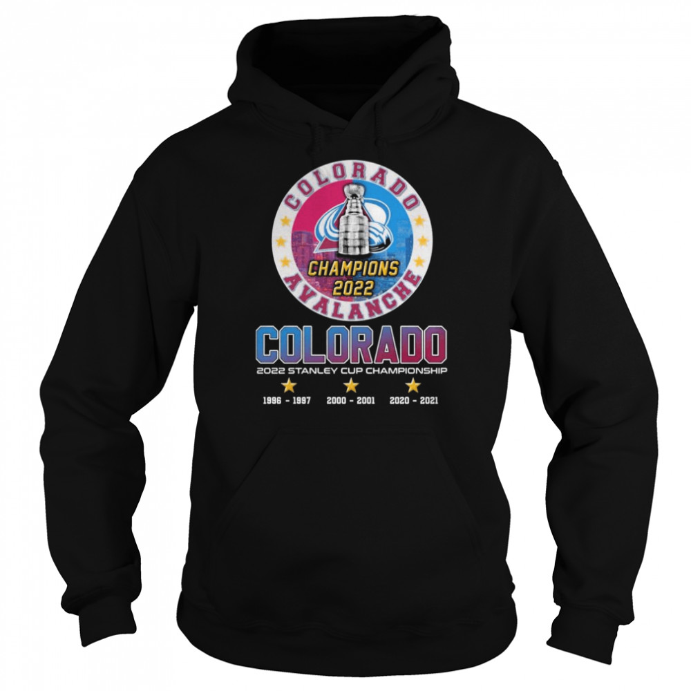 Colorado Avalanche Champions 2022 Colorado 2022 Stanley Cup Championship Unisex Hoodie