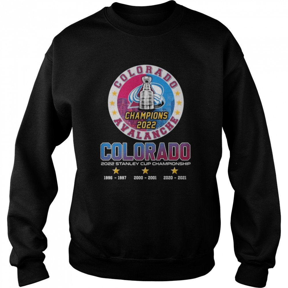 Colorado Avalanche Champions 2022 Colorado 2022 Stanley Cup Championship Unisex Sweatshirt