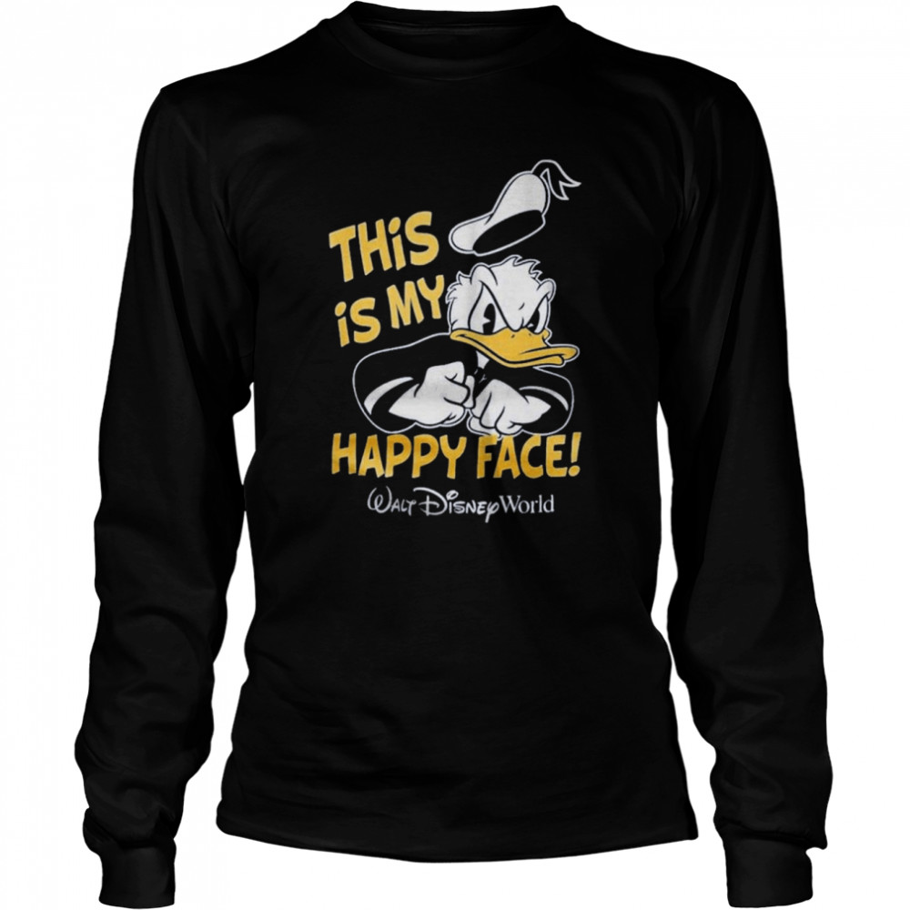 Donald this is my happy face shirt Long Sleeved T-shirt