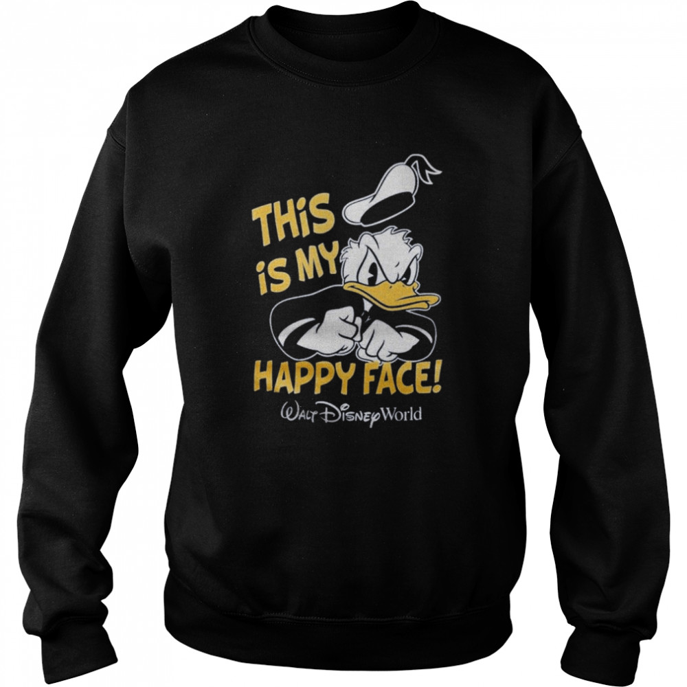 Donald this is my happy face shirt Unisex Sweatshirt