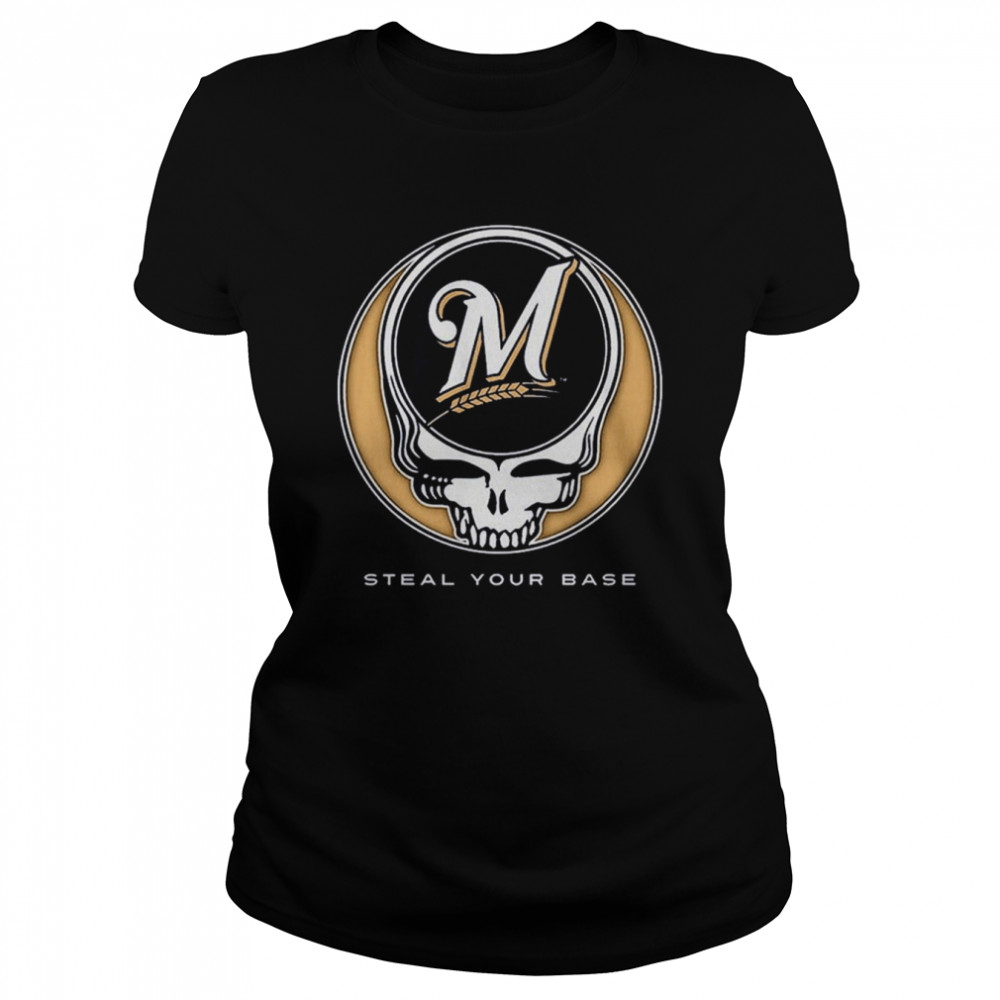 Milwaukee Brewers Grateful Dead Steal Your Base T-Shirt - T Shirt Classic