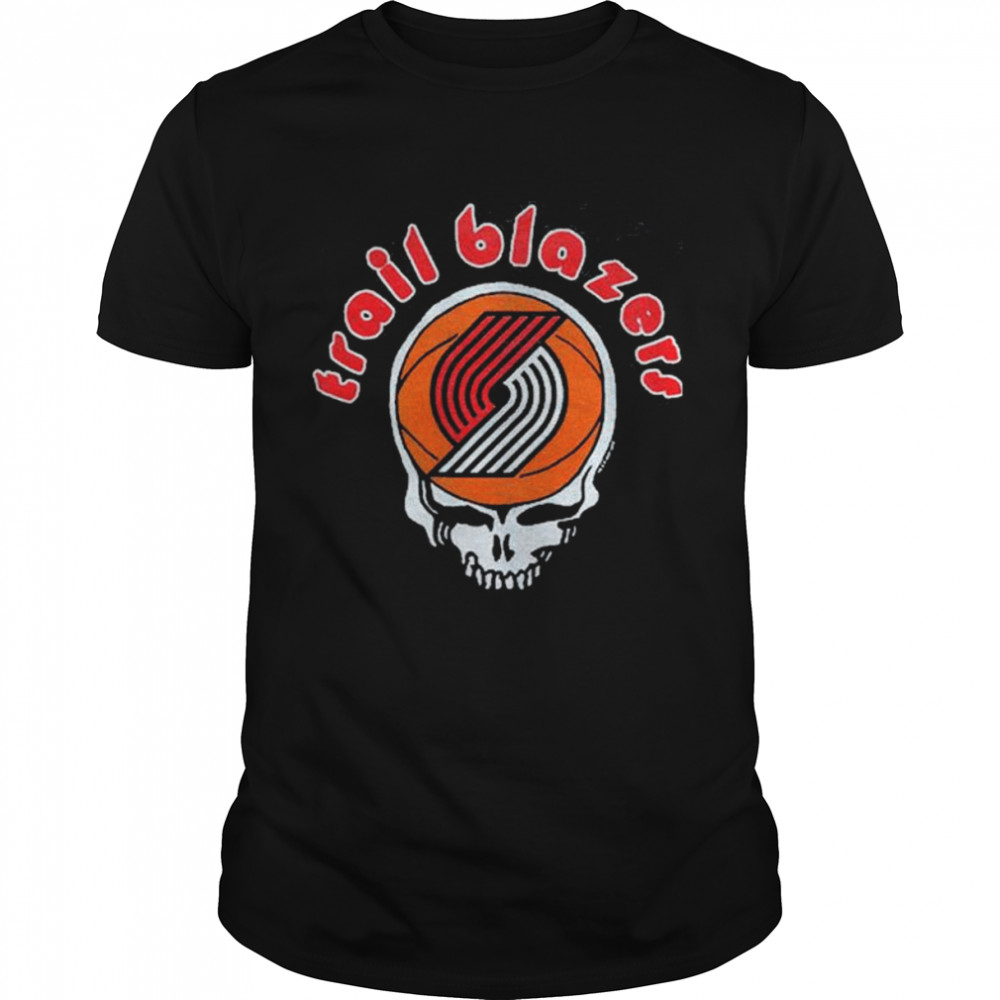 NBA Grateful Dead Trail Blazers  Classic Men's T-shirt