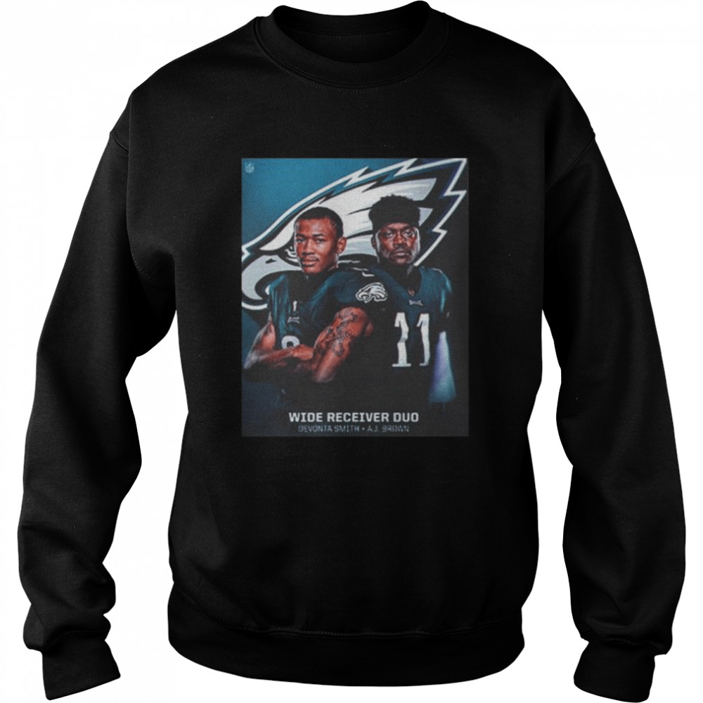 Wide Receiver Duo Devonta Smith And A J Brown Philadelphia Eagles T-Shirt,  hoodie, sweater, long sleeve and tank top